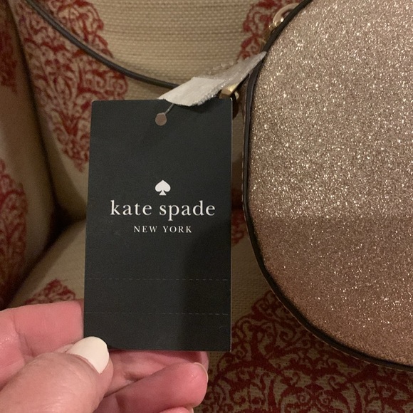 NWT Kate Spade Glitter Oval Camera Bag - Picture 5 of 6